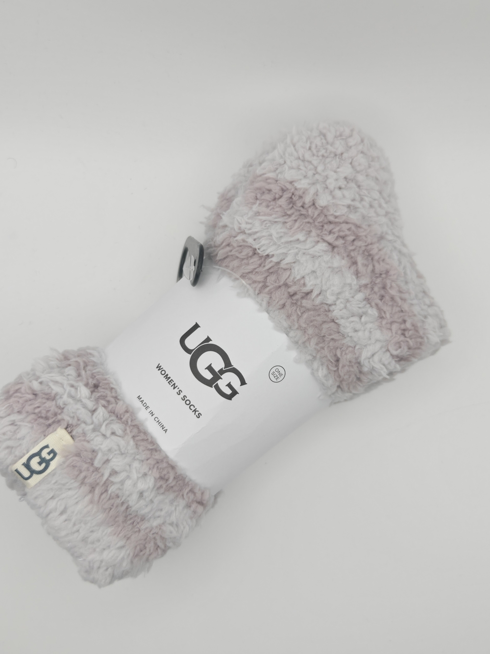 UGG Women's Cozy Fuzzy Socks - Grey & Purple